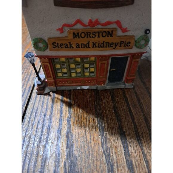 Vintage 1995 Dept 56 Dickens Village Morston Steak Kidney Pie Christmas Building - Picture 3 of 8